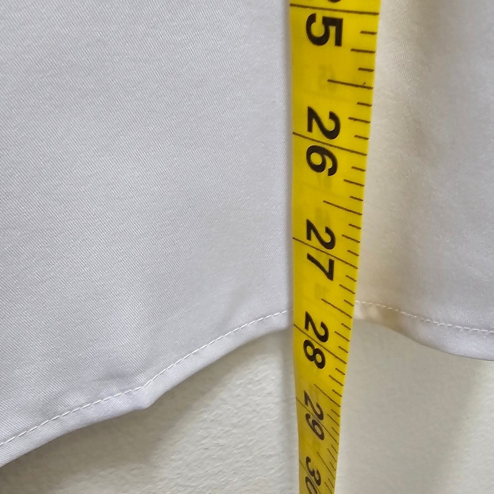 J.VER Womens White Short Sleeve Button Down Shirt Plus Size 2XL Professional - Picture 6 of 7